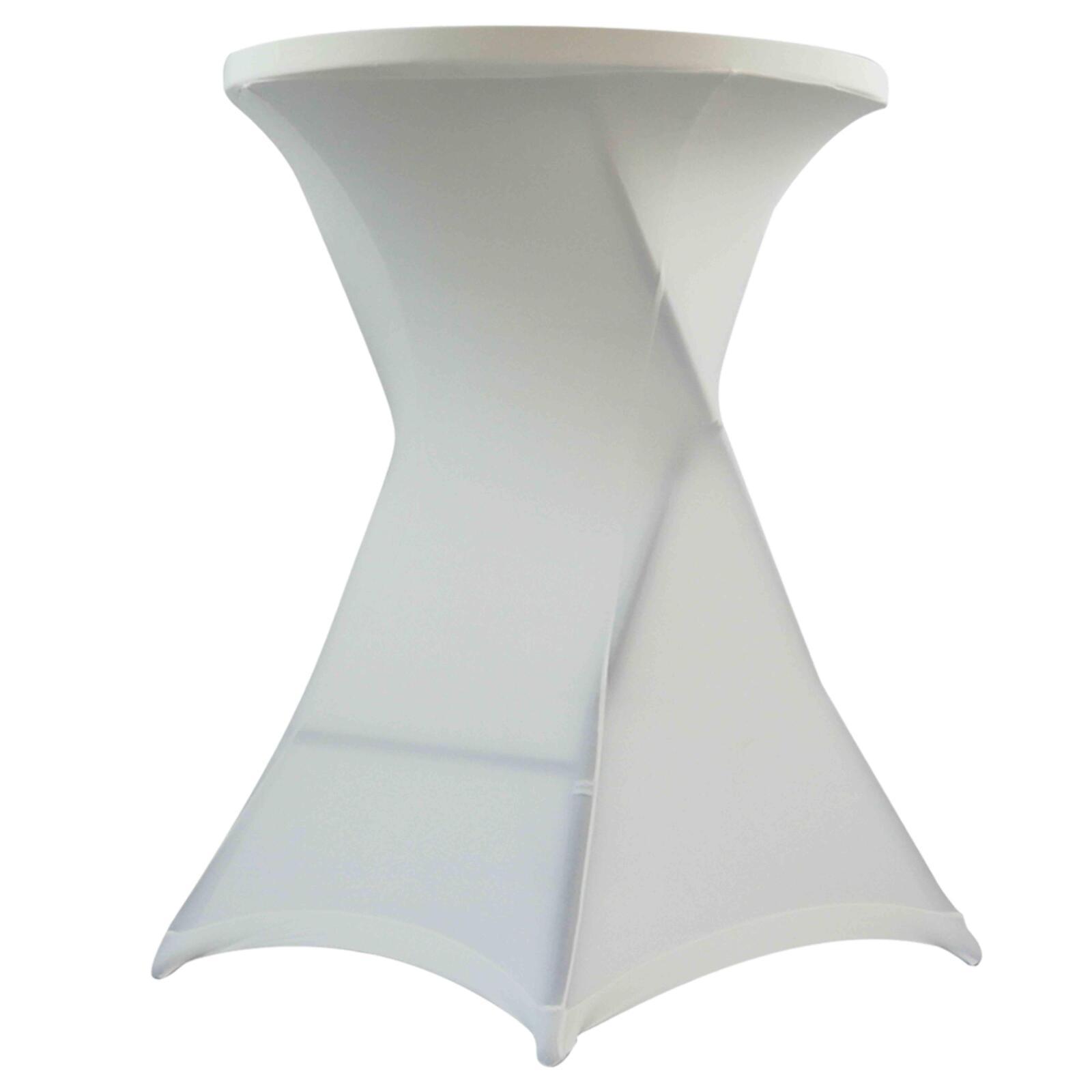 Klappbarer Stehtisch und ecrufarbener Bezug Klappbarer Stehtisch und ecrufarbener Bezug