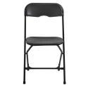 Klappstuhl schwarz von Empfang - 4er-Set