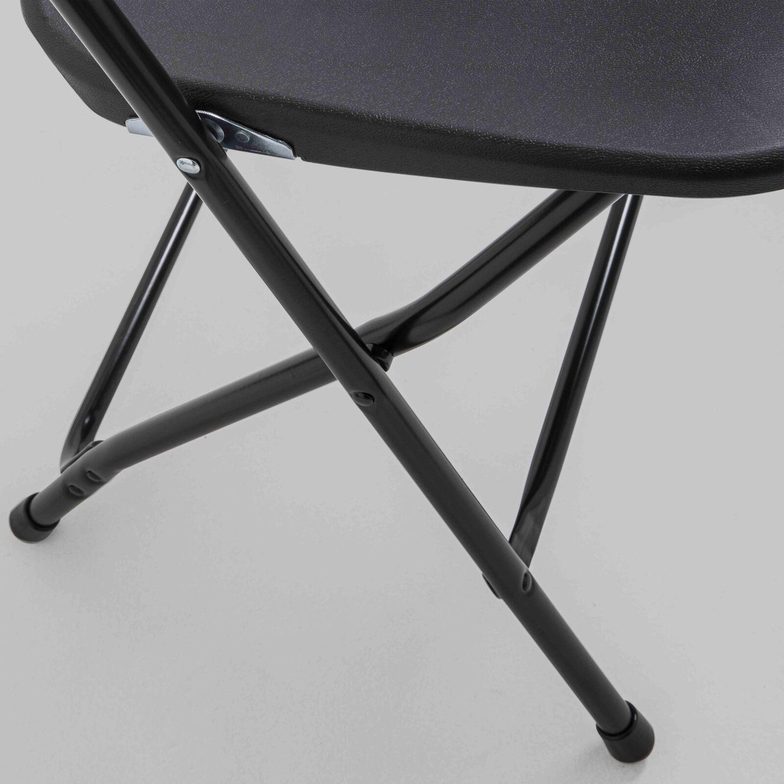 Klappstuhl schwarz von Empfang - 4er-Set