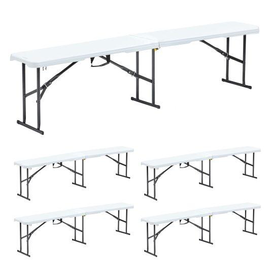 Klappbank 180cm - 5er-Set | Oviala