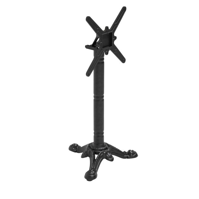 Terrassentisch ⌀60 cm, laminiert und 2 Aluminiumstühle im Bistrostil 