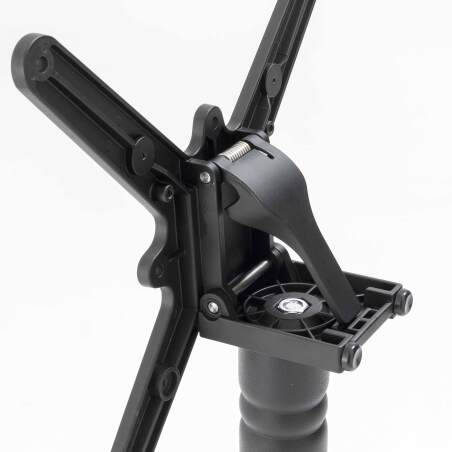 Terrassentisch ⌀60 cm, laminiert und 2 Aluminiumstühle im Bistrostil  (4/7)