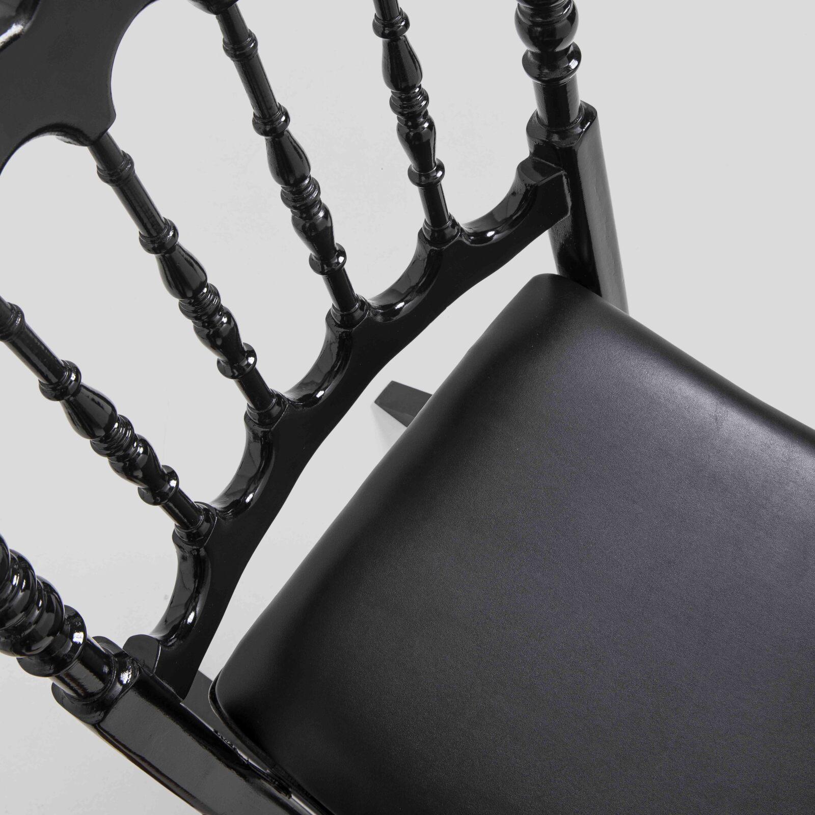 Klappstuhl schwarz aus Holz - 2er-Set