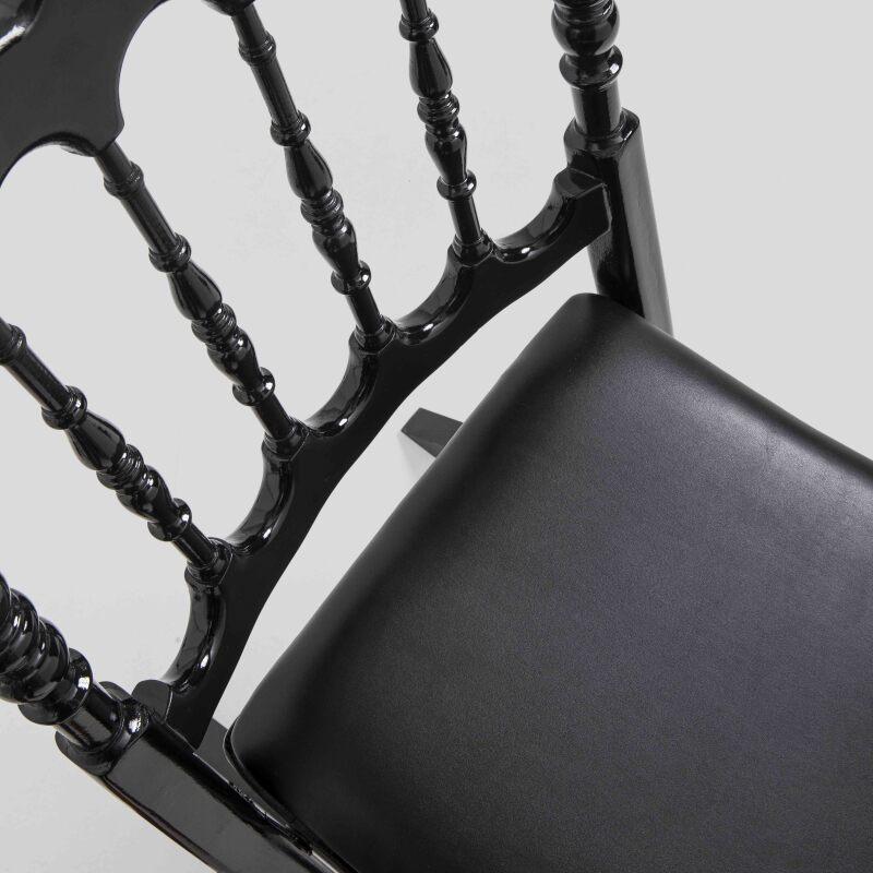 Klappstuhl schwarz aus Holz - 2er-Set