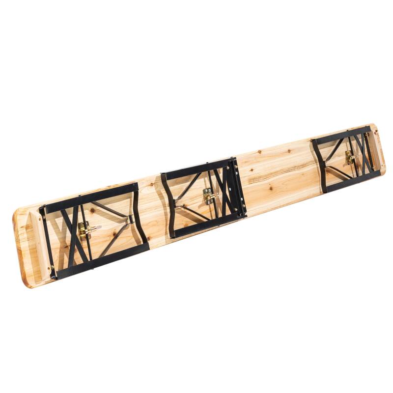 Klappbank Brauerei aus Holz 5 Sitzplätze 218 cm - Satz von 2