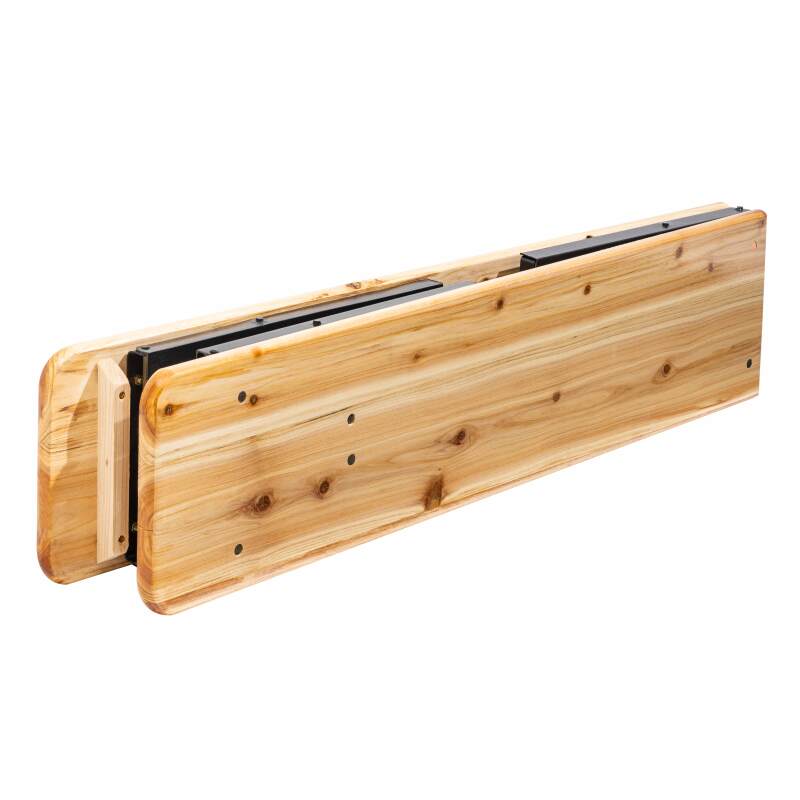 Klappbank Brauerei aus Holz 5 Sitzplätze 218 cm - Satz von 2
