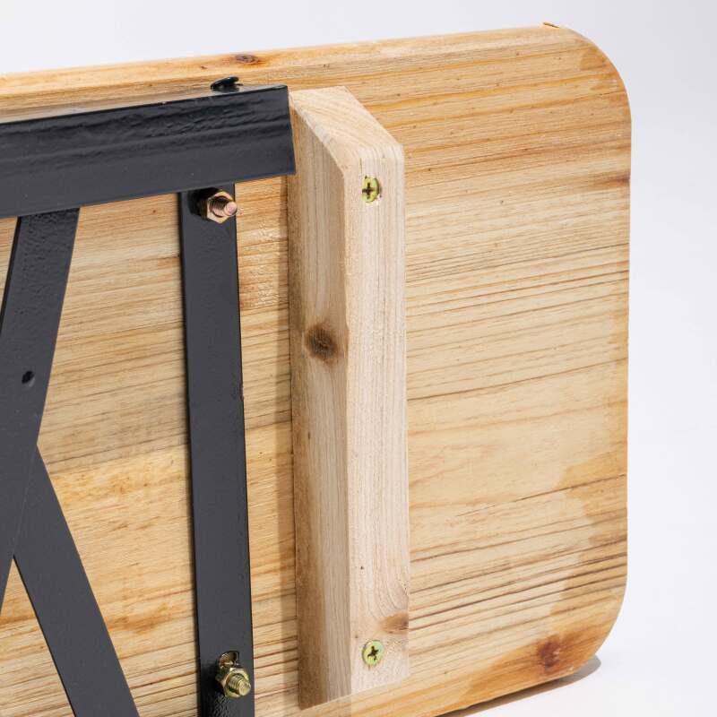 Klappbank Brauerei aus Holz 5 Sitzplätze 180 cm - Satz von 2