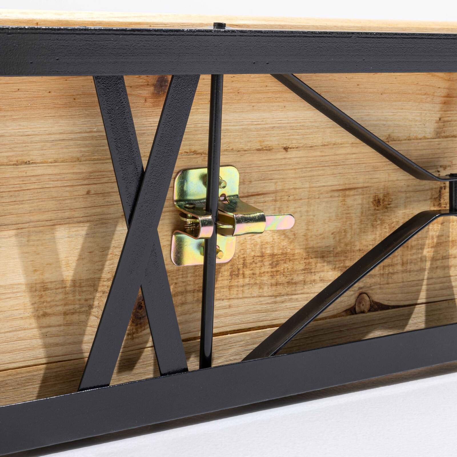 Klappbank Brauerei aus Holz 5 Sitzplätze 180 cm - Satz von 2