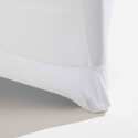 Weiße Tischdecke für Stehtisch 110 x 80 cm – 180 g