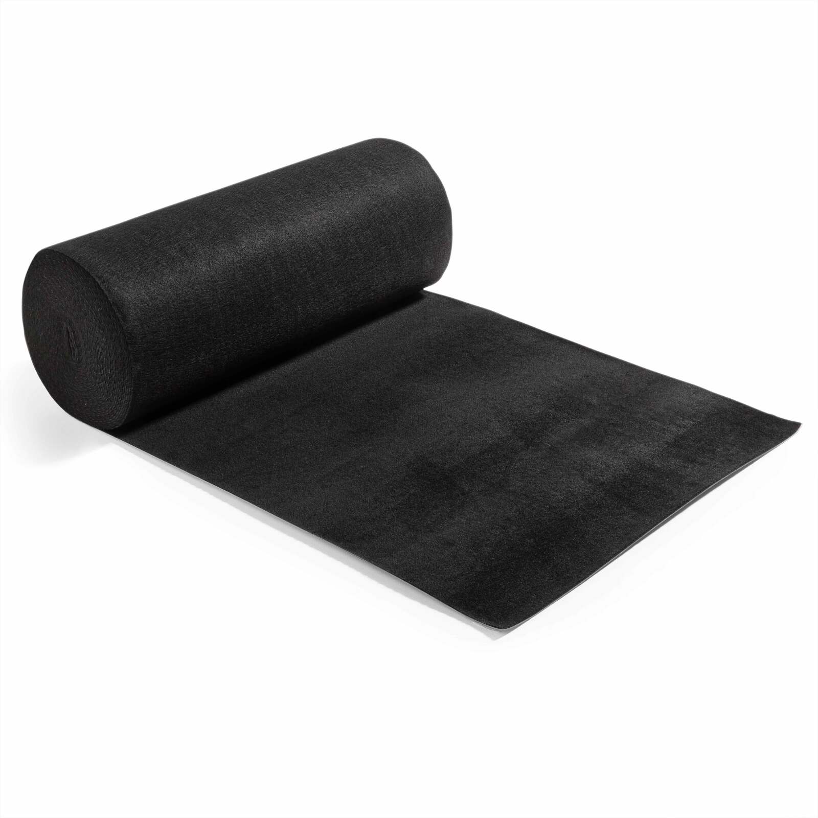 Teppichrolle 2x25 m 250 g/m2 - Schwarz Teppichrolle 2x25 m 250 g/m2 - Schwarz