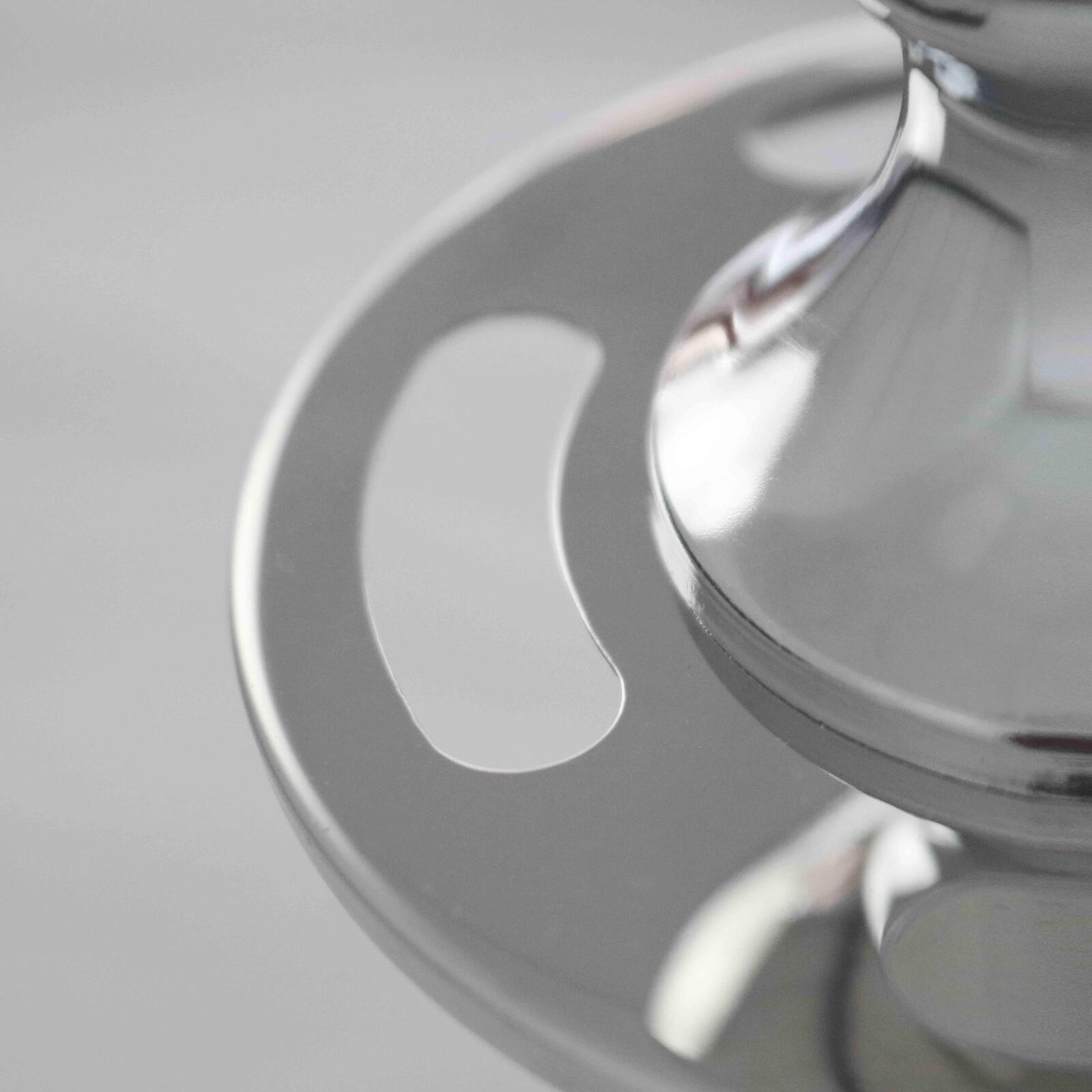 2 verchromte Terrassentrennpfosten 2 verchromte Terrassentrennpfosten