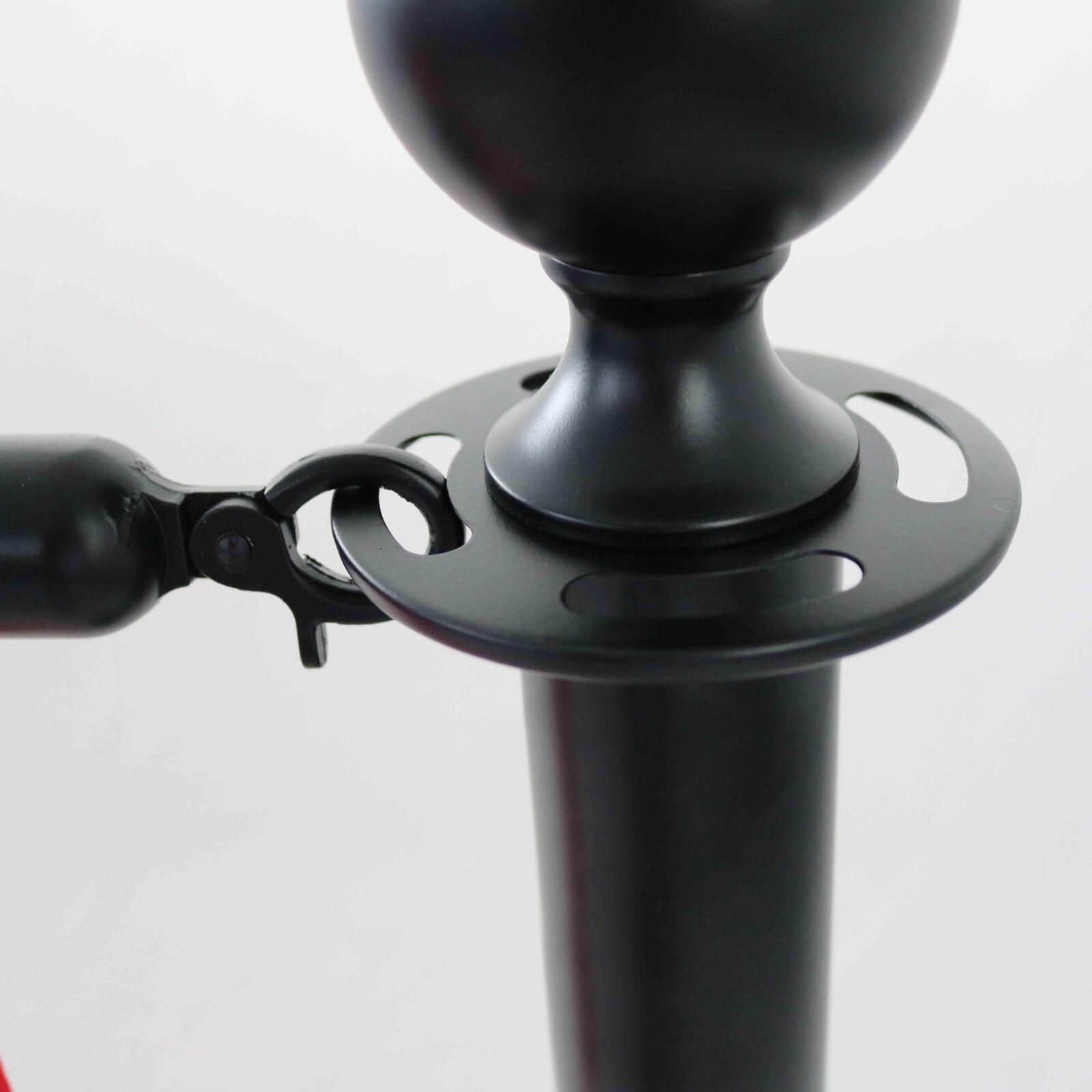 2 schwarze Terrassentrennpfosten 2 schwarze Terrassentrennpfosten