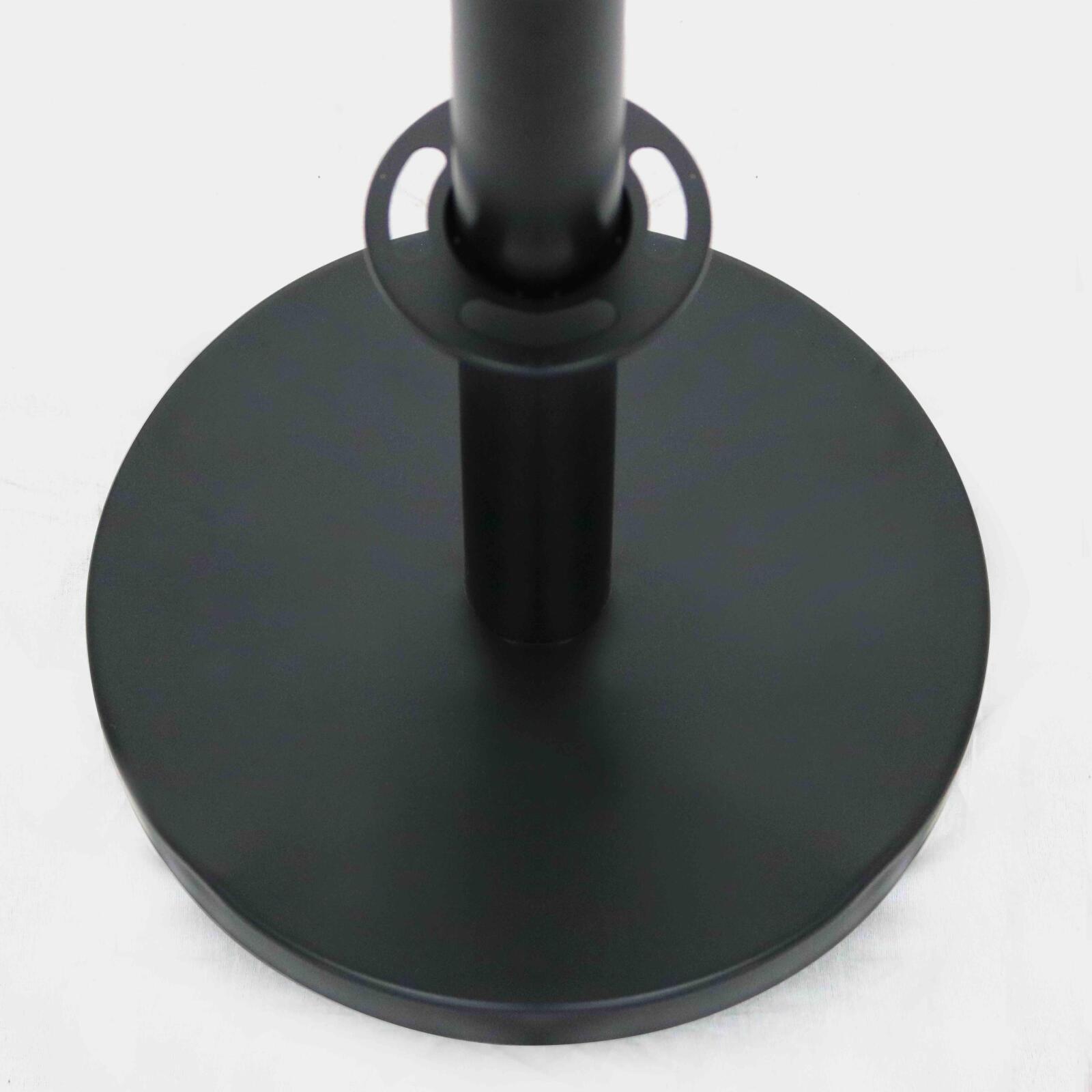 2 schwarze Terrassentrennpfosten 2 schwarze Terrassentrennpfosten