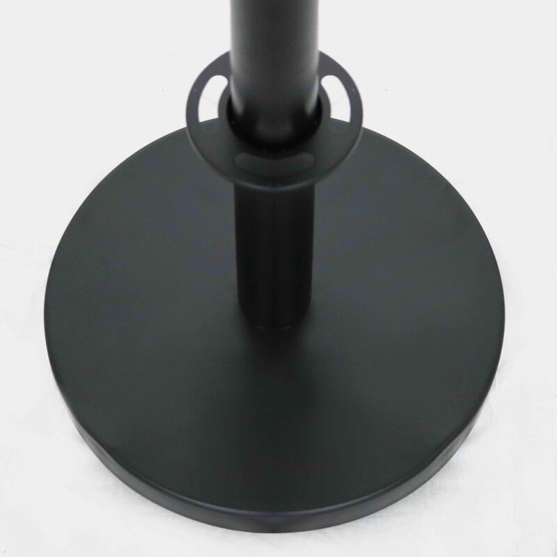 2 schwarze Terrassentrennpfosten