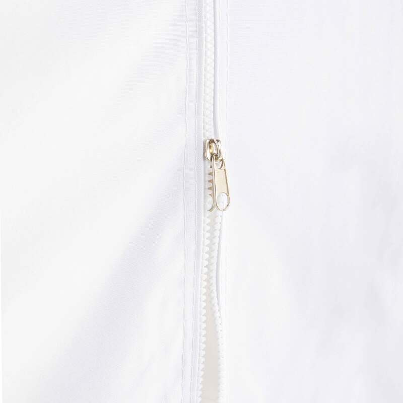 Weiße Türwand mit Reißverschluss, 3 m, 480 g/m² – M2