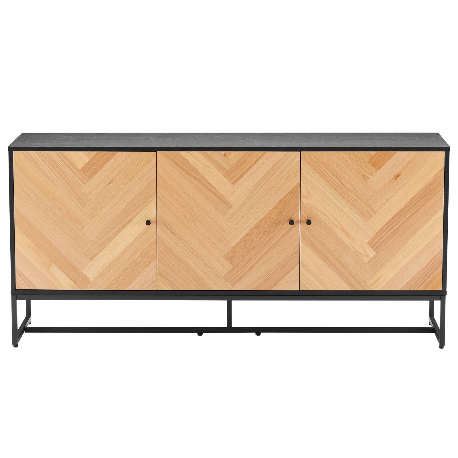 Büfett aus Spanplatten mit Eichenfurnier und FSC®-Melamindekor 160 cm