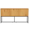 Büfett mit 2 Türen und 3 Schubladen aus Stahl und MDF mit FSC®-Melamindekor