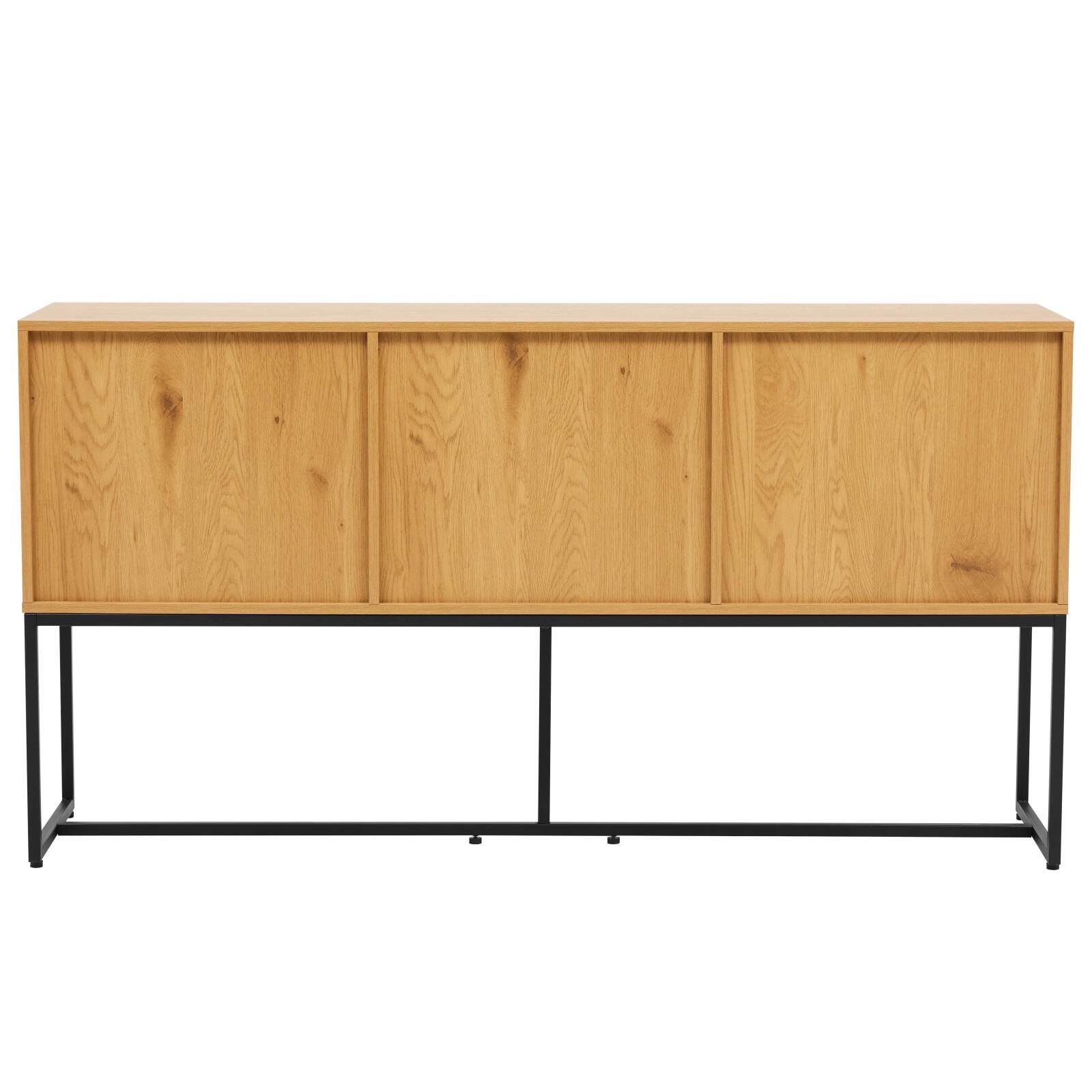 Büfett mit 2 Türen und 3 Schubladen aus Stahl und MDF mit FSC®-Melamindekor