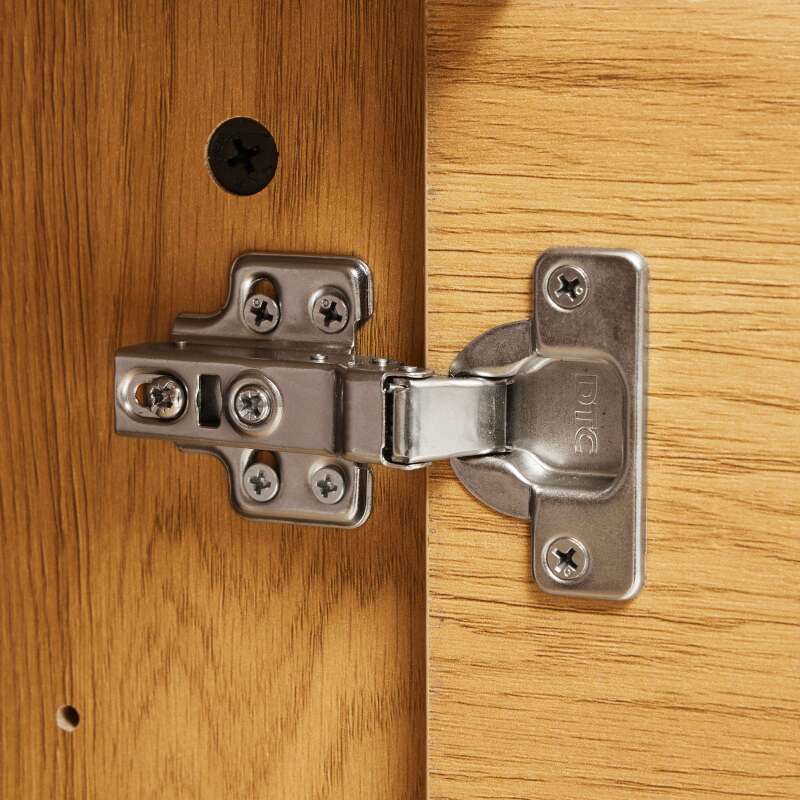 Büfett mit 2 Türen und 3 Schubladen aus Stahl und MDF mit FSC®-Melamindekor