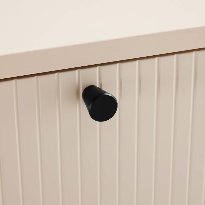 Büfett 2 Türen und 3 Schubladen aus Stahl und MDF FSC® Melamindekor 150 cm