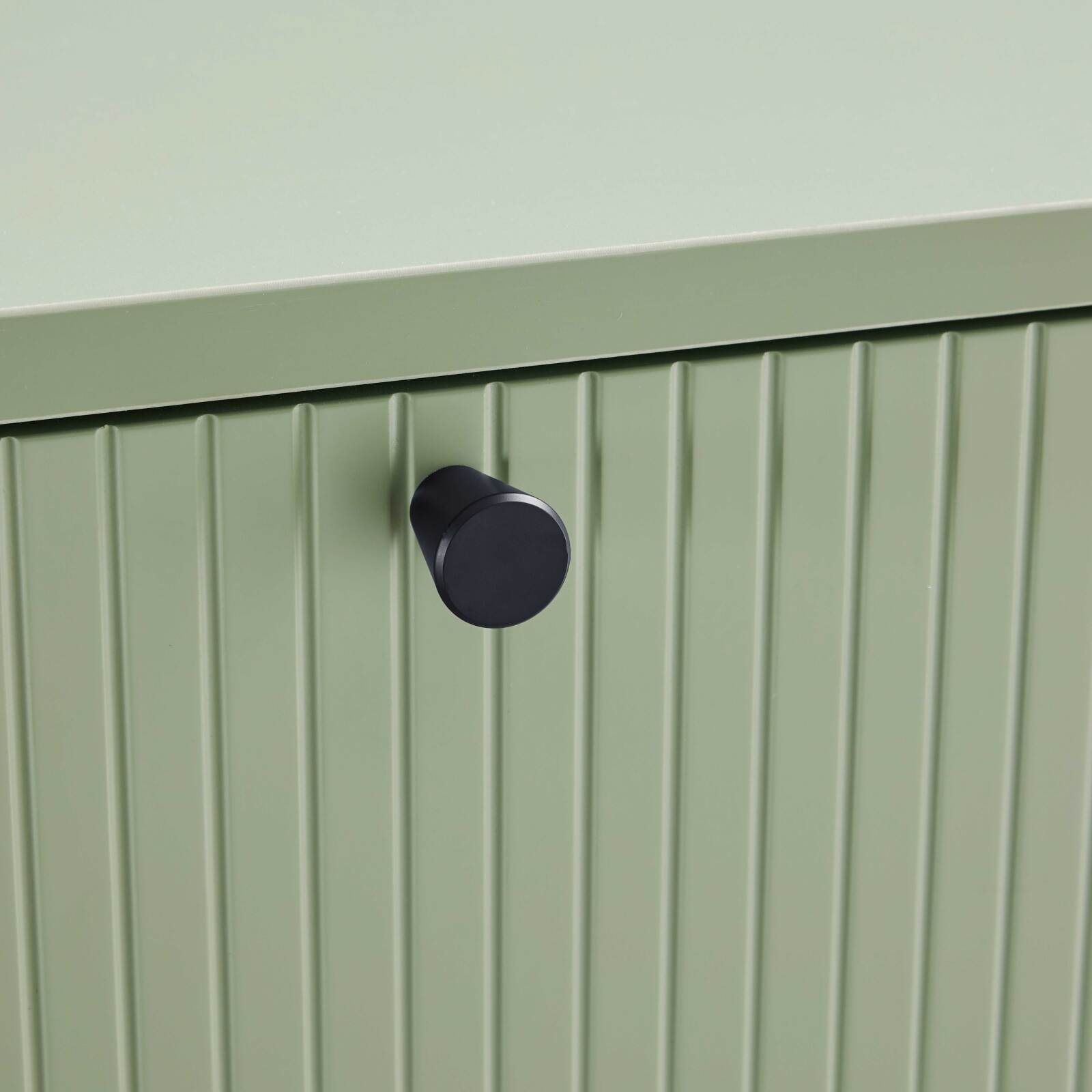 Büfett 2 Türen und 3 Schubladen aus Stahl und MDF FSC® Melamindekor 150 cm