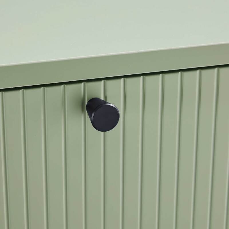 Büfett 2 Türen und 3 Schubladen aus Stahl und MDF FSC® Melamindekor 150 cm (6/8)