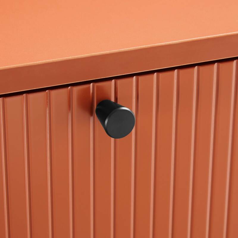 Büfett 2 Türen und 3 Schubladen aus Stahl und MDF FSC® Melamindekor 150 cm