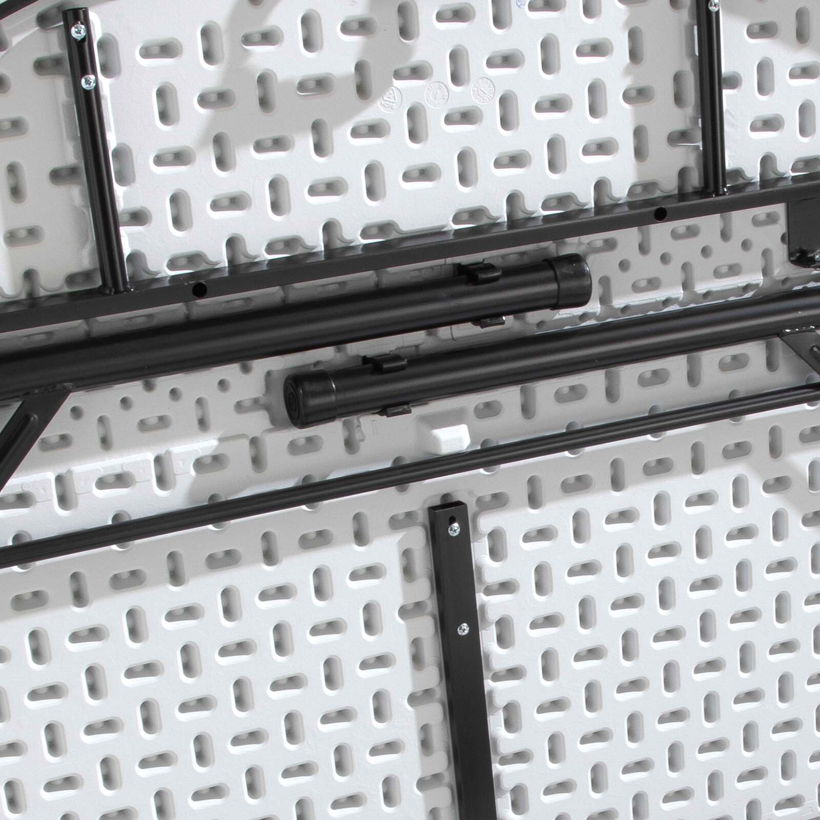 Klapptisch rund aus einteiligem HDPE 122 cm - 4 Sitzplätze