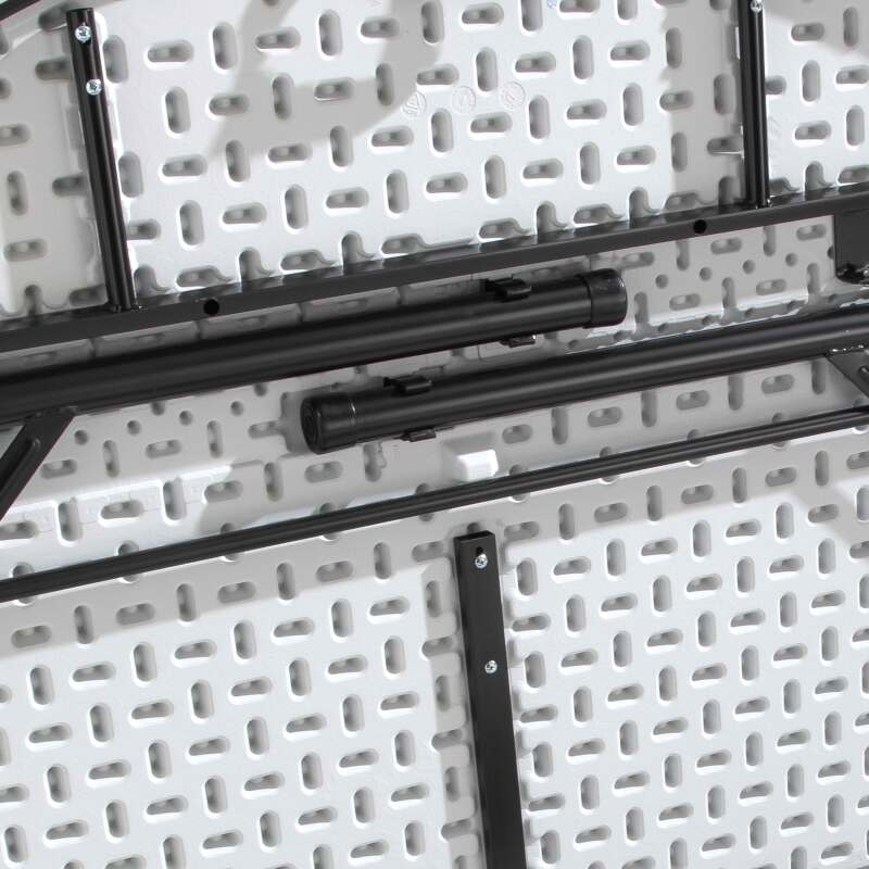 Klapptisch rund aus einteiligem HDPE 122 cm - 4 Sitzplätze