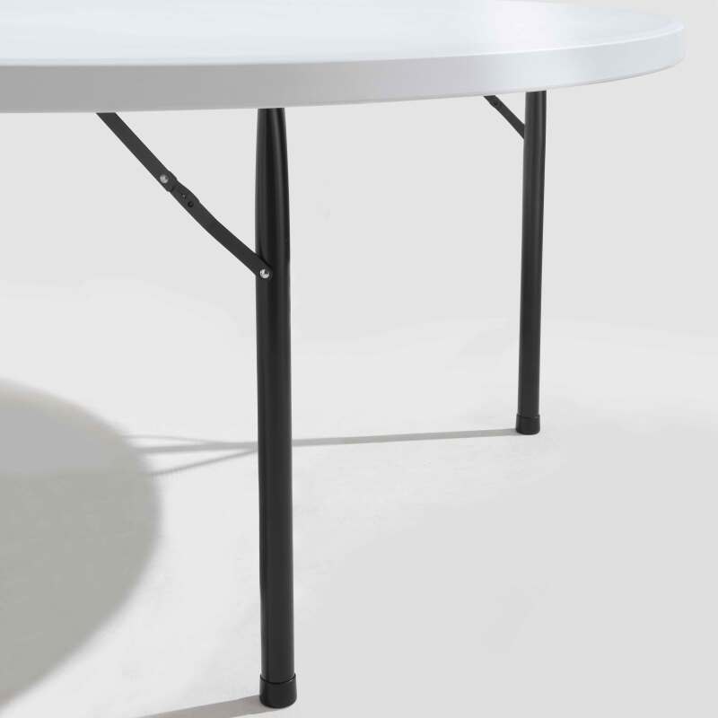 Klapptisch rund aus einteiligem HDPE 122 cm - 4 Sitzplätze