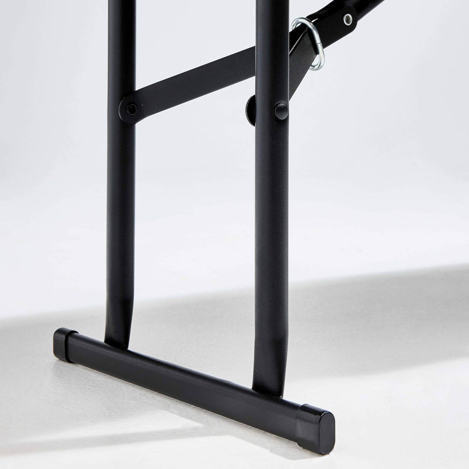 Set mit 5 Klappbänken 180 cm – Schwarz