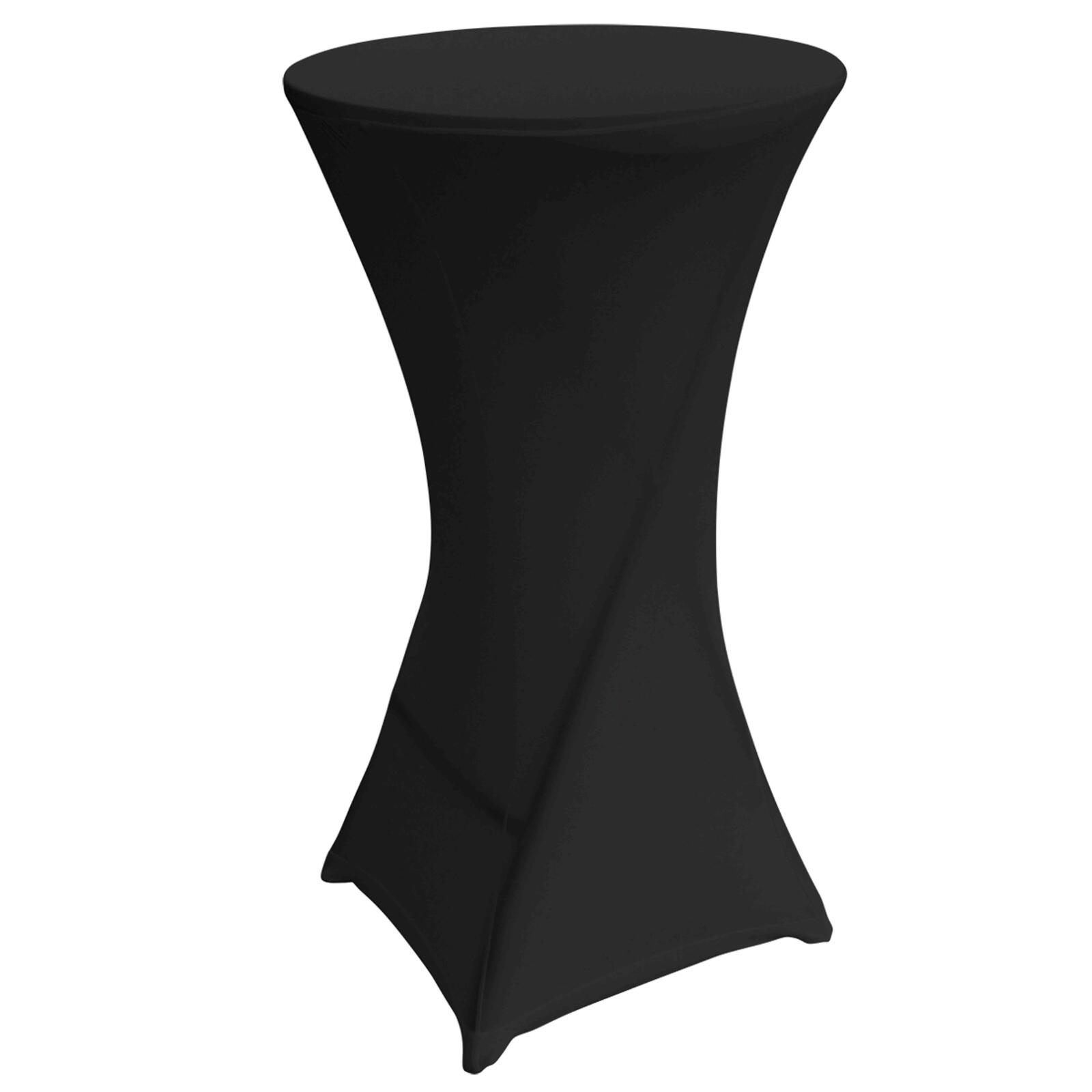 Set mit 5 schwarzen Bezügen für Stehtisch 110 x 60 cm Set mit 5 schwarzen Bezügen für Stehtisch 110 x 60 cm