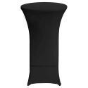 Set mit 5 schwarzen Bezügen für Stehtisch 110 x 60 cm