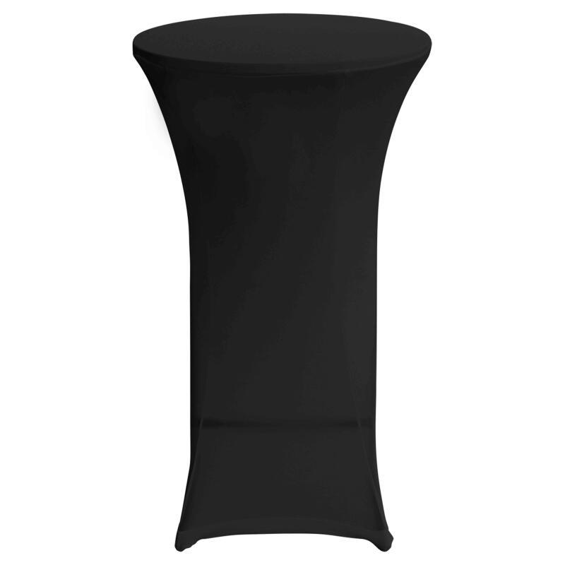 Set mit 5 schwarzen Bezügen für Stehtisch 110 x 60 cm