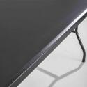 Klapptisch Schwarz aus HDPE 180cm - 8 Plätze