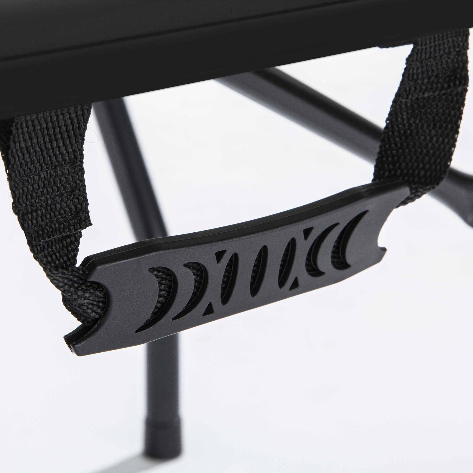 Klapptisch schwarz 180 cm mit 4 Verlängerungen