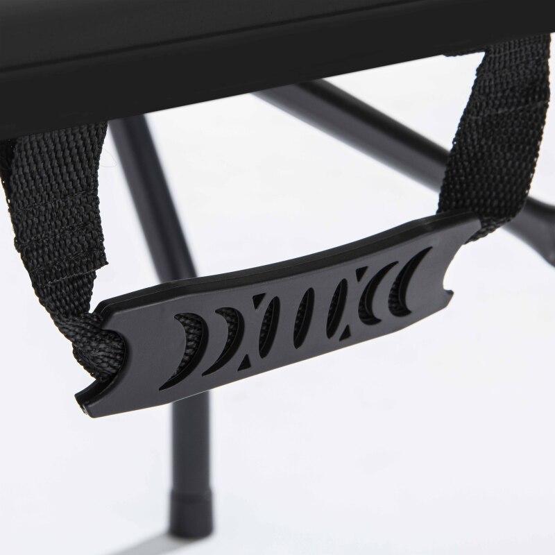 Klapptisch schwarz 180 cm mit 4 Verlängerungen