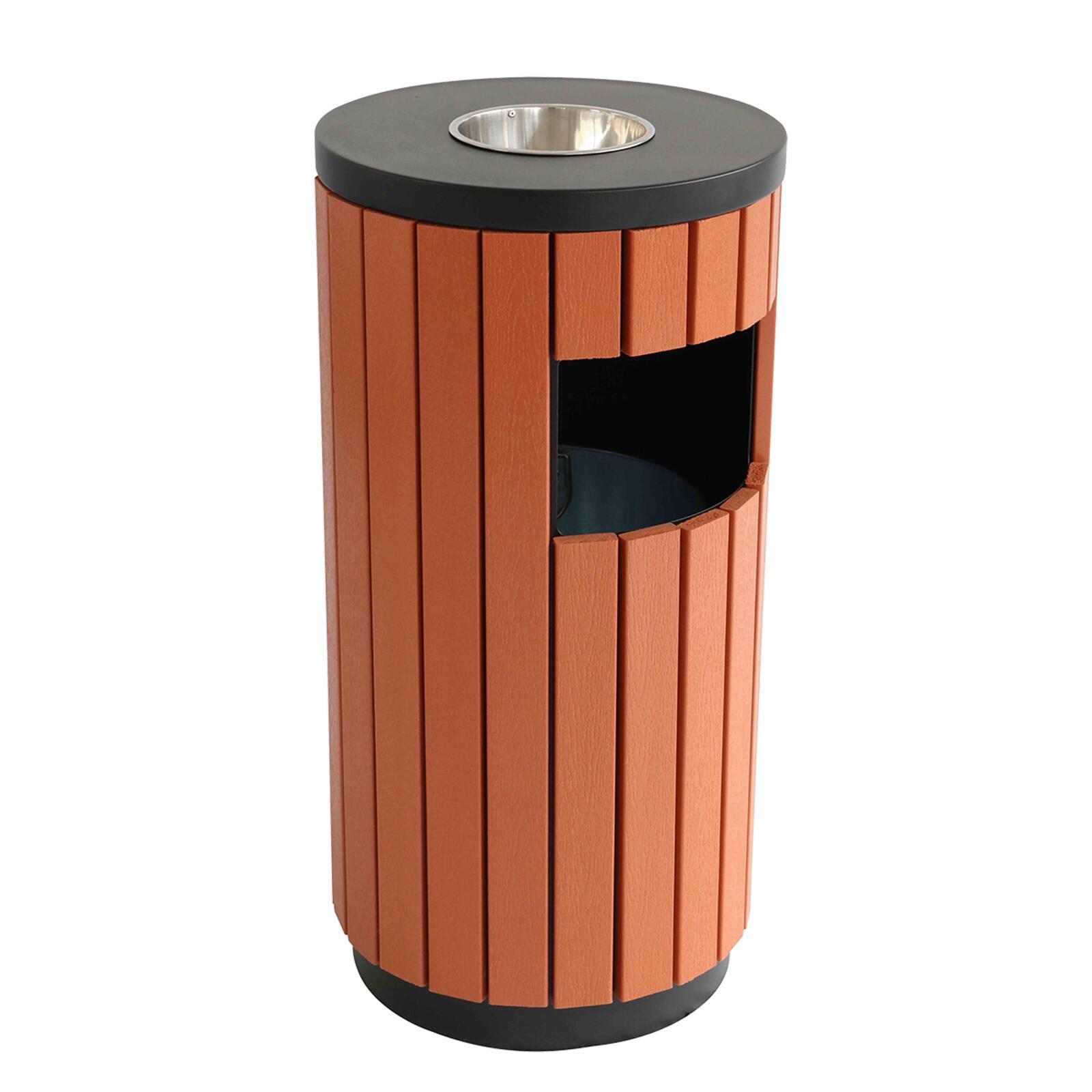 Outdoor-Mülleimer mit Aschenbecher – 29 L Outdoor-Mülleimer mit Aschenbecher – 29 L