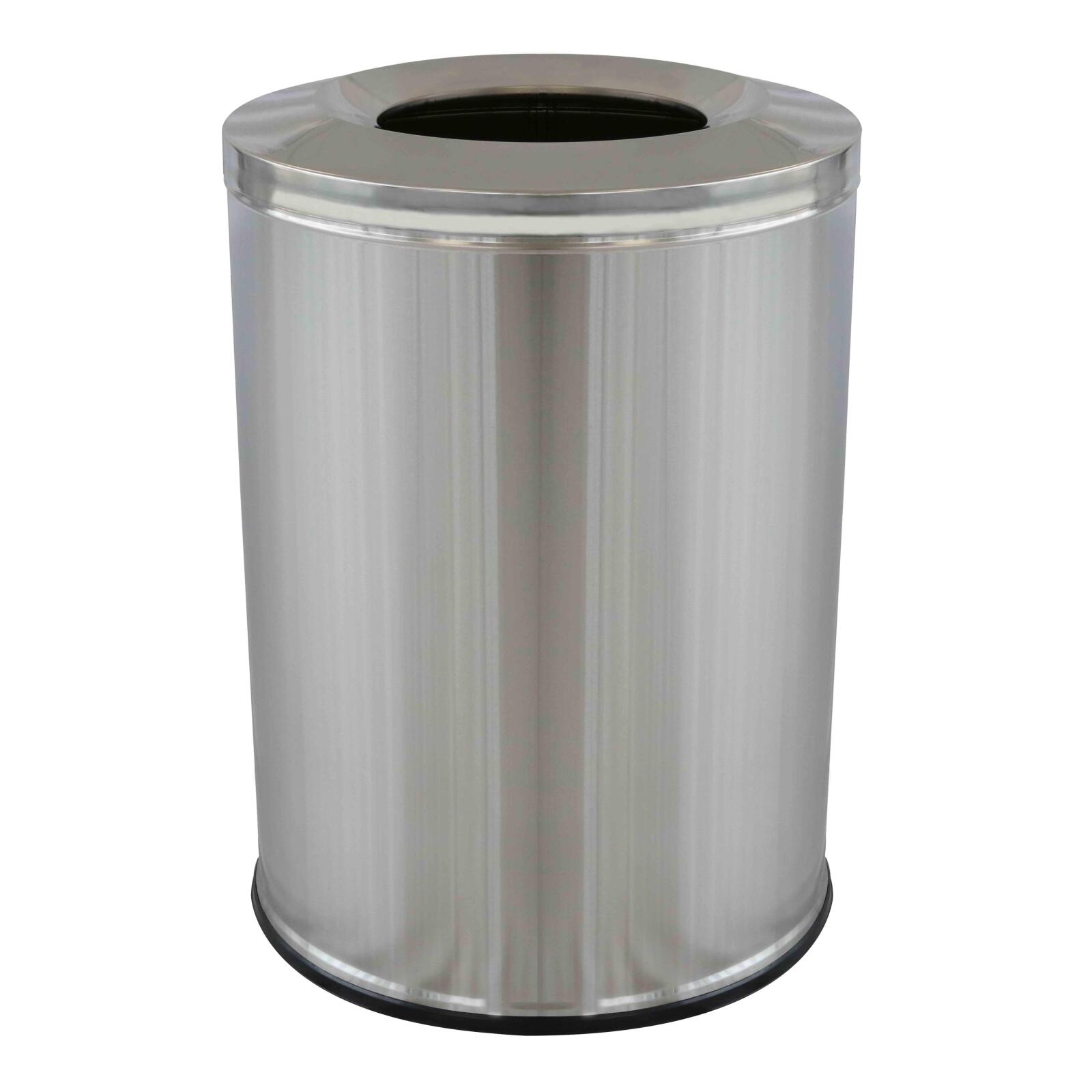 Runder Mülleimer aus Edelstahl – 240 l Runder Mülleimer aus Edelstahl – 240 l