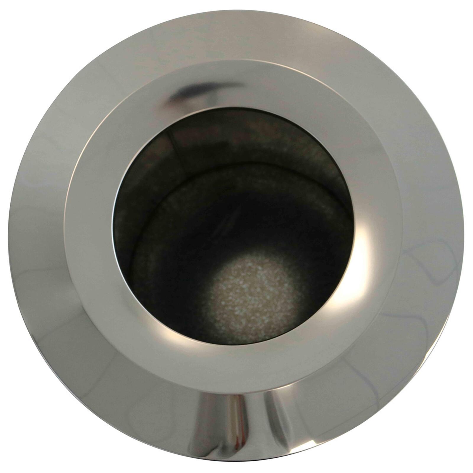 Runder Mülleimer aus mattschwarzem Stahl, 240 l Runder Mülleimer aus mattschwarzem Stahl, 240 l