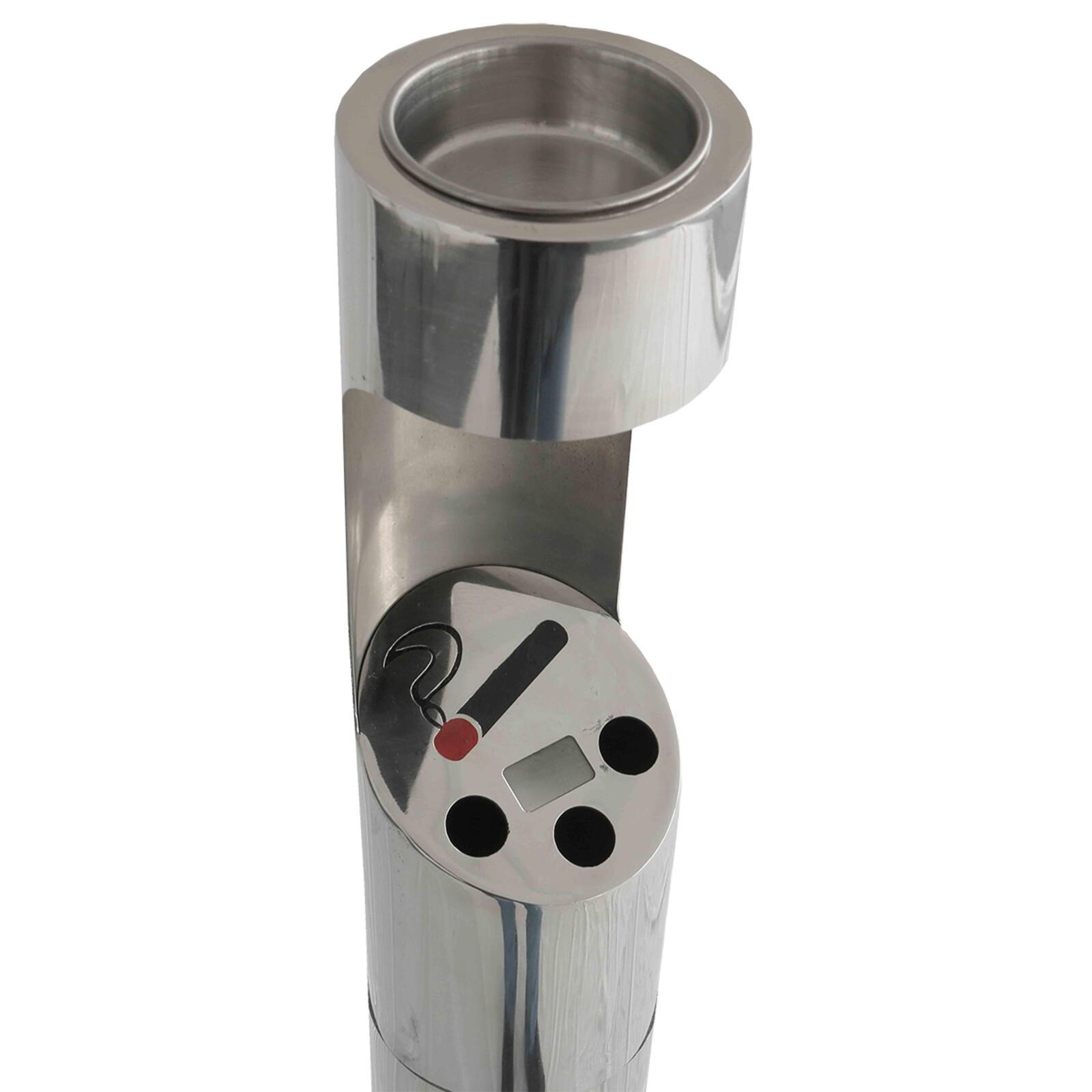 Außenaschenbecher zur Befestigung am Chromboden