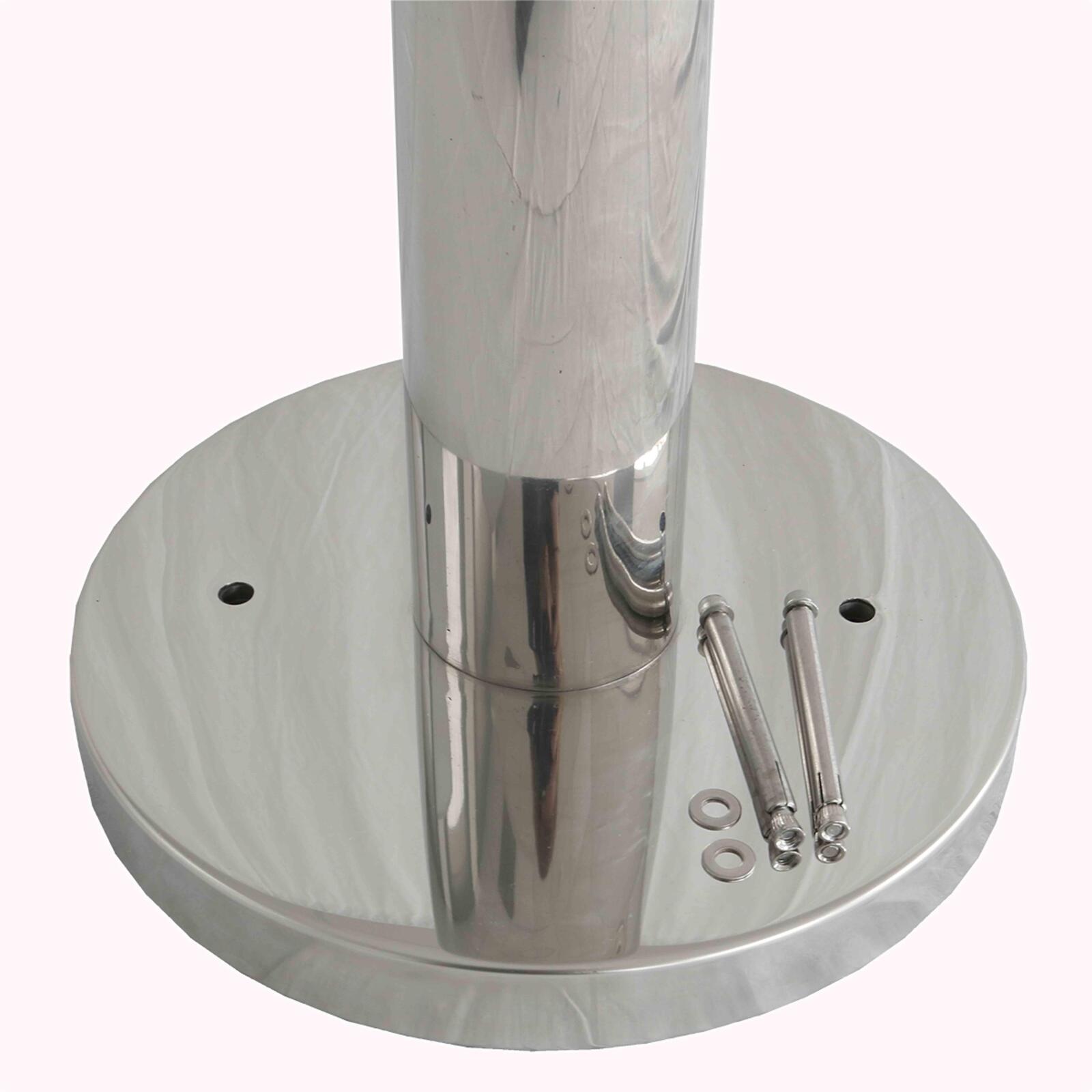 Außenaschenbecher zur Befestigung am Chromboden