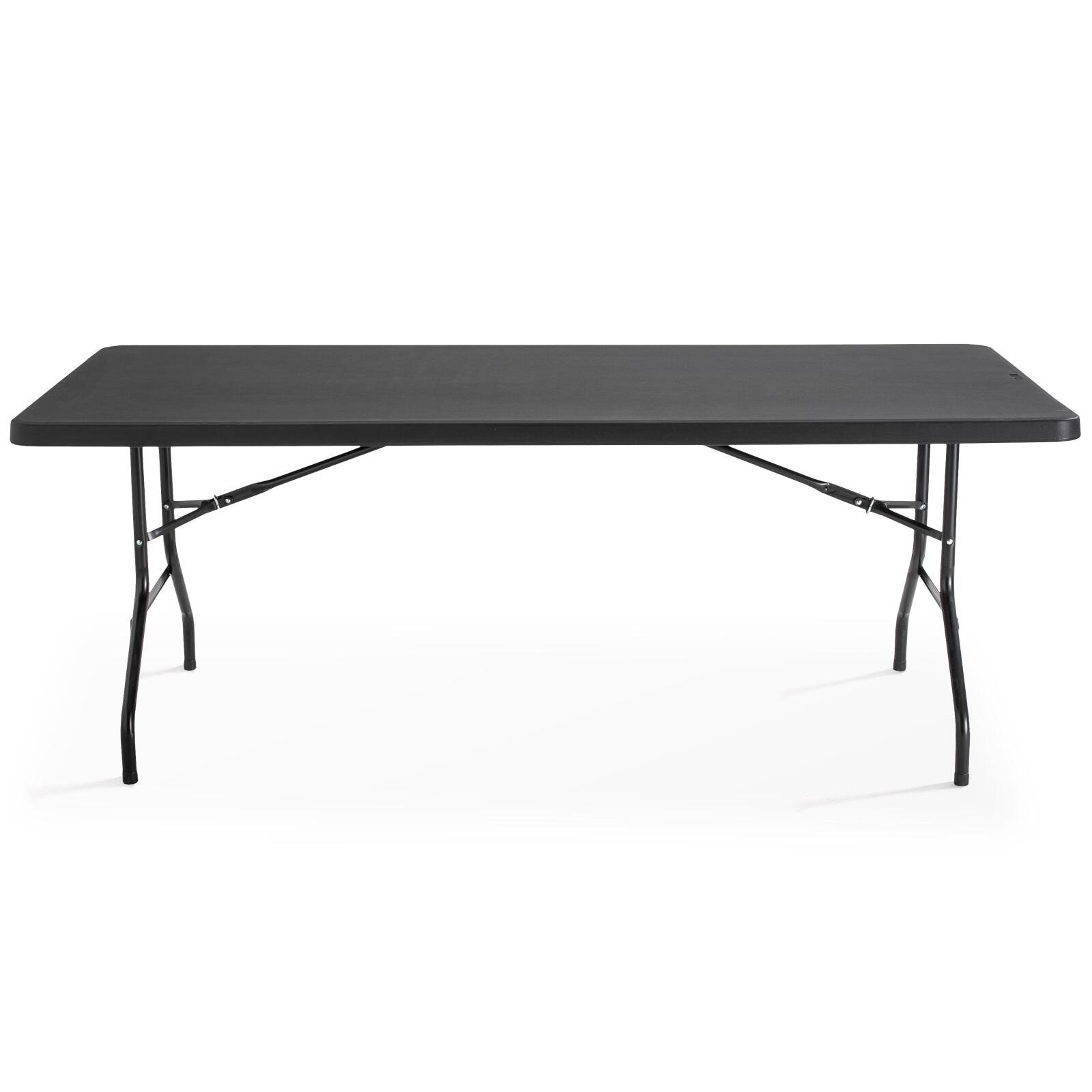 Klapptisch schwarz monoblock 180 cm - 8 Sitzplätze