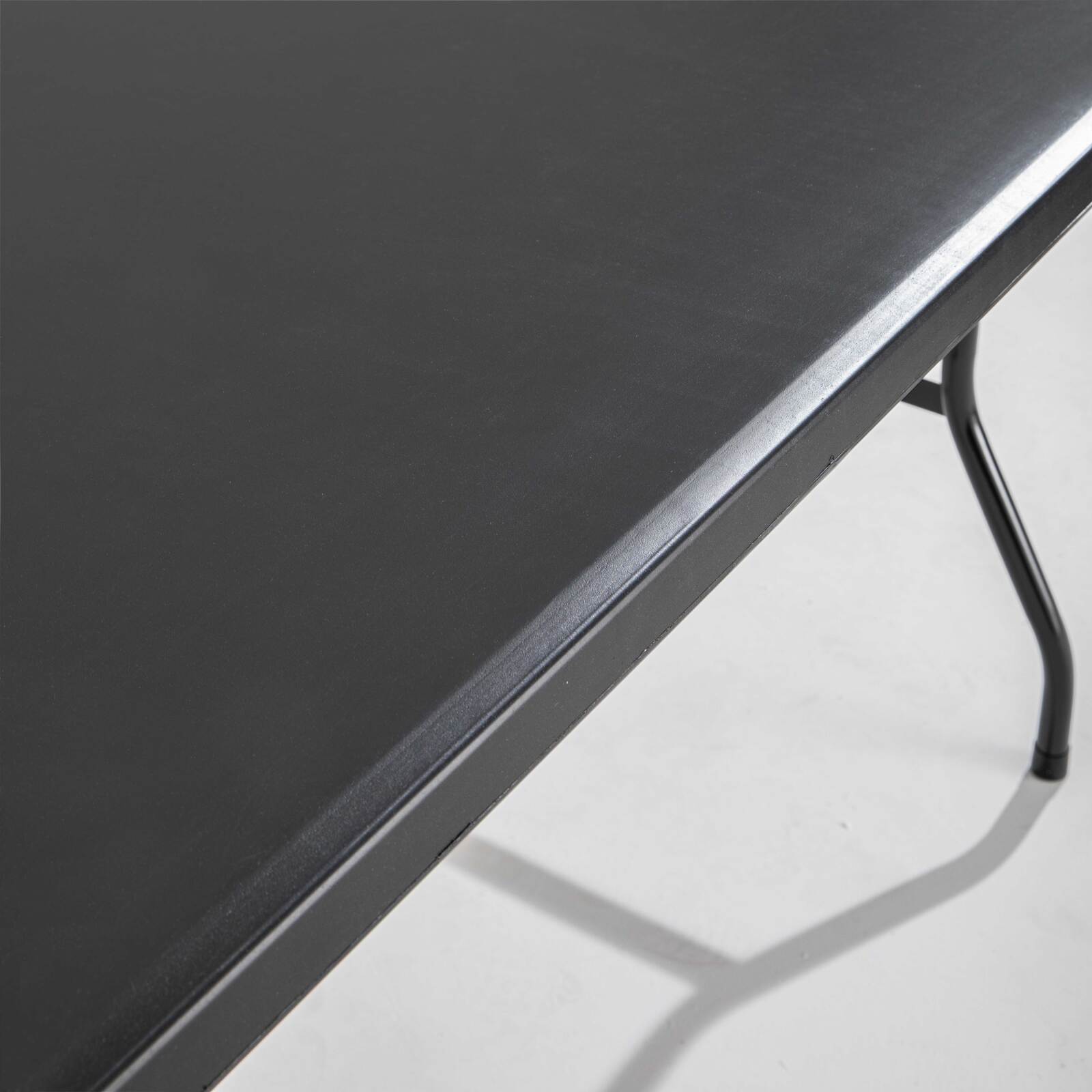Klapptisch schwarz monoblock 180 cm - 8 Sitzplätze Klapptisch schwarz monoblock 180 cm - 8 Sitzplätze