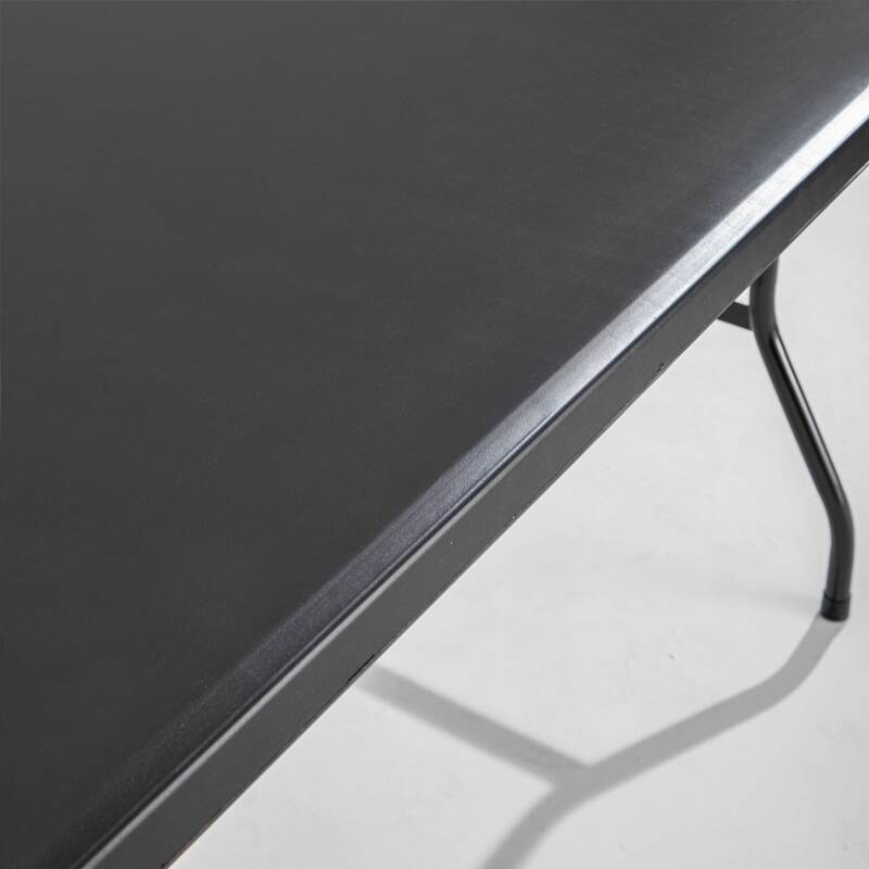Klapptisch schwarz monoblock 180 cm - 8 Sitzplätze