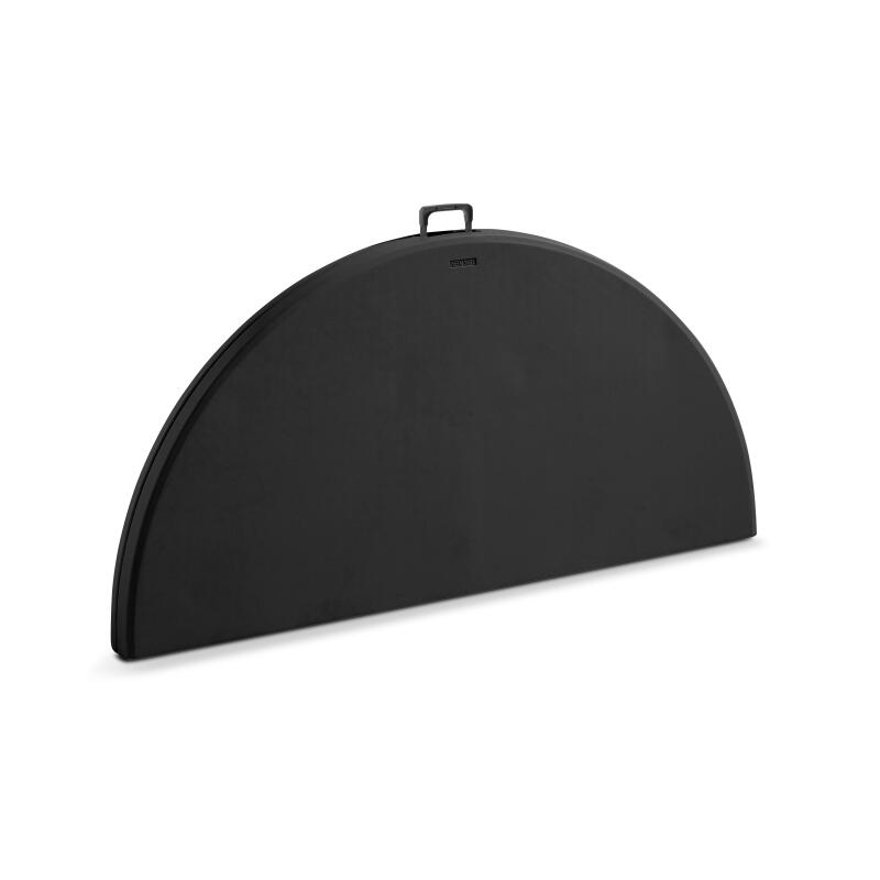 Klapptisch schwarz rund 150 cm aus HDPE – 8 Sitzplätze