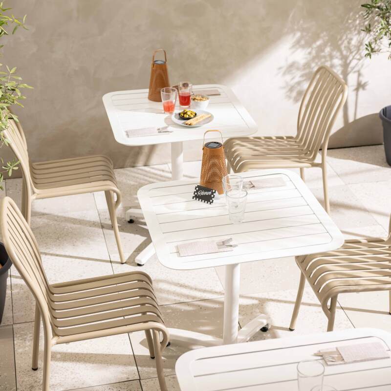 Design-Terrassenstuhl aus Aluminium (3/7)