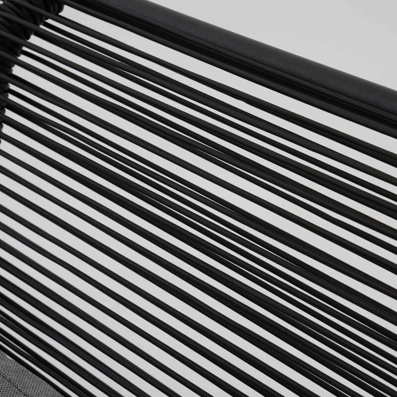 4-Sitzer-Gartenmöbel aus Metall mit 1 Sofa, 2 Sesseln und Couchtisch