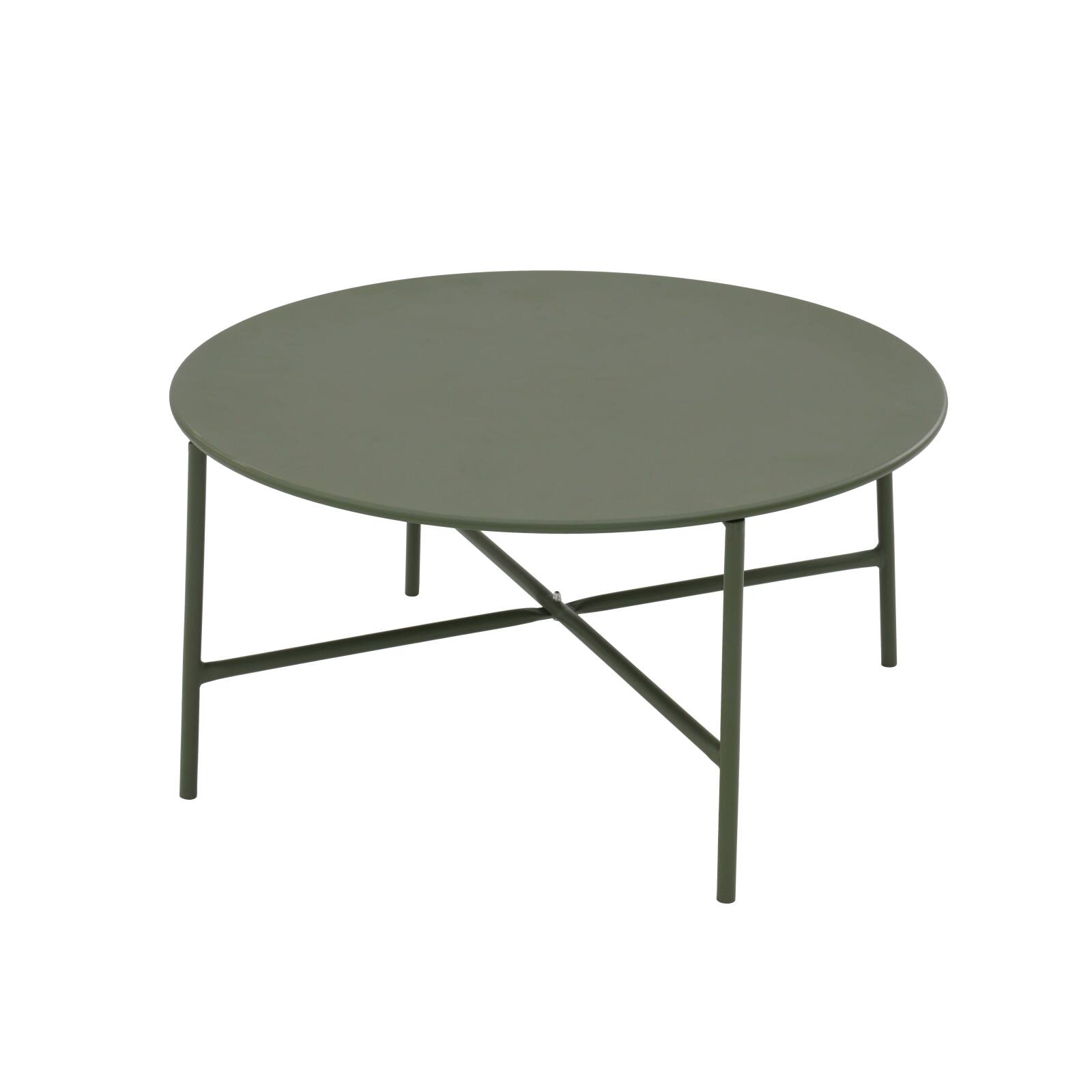 4-Sitzer-Gartenmöbel aus Metall mit 1 Sofa, 2 Sesseln und Couchtisch