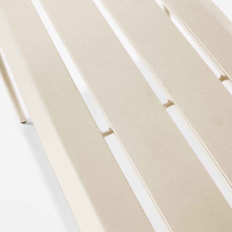 Gartenbank aus thermolackiertem Stahl (2/4)